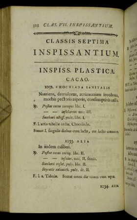 Classis septima Inspissantium.