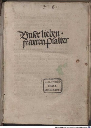 Psalter Marie