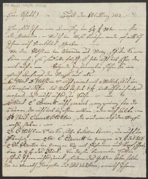 Brief an B. Schott's Söhne : 08.03.1812