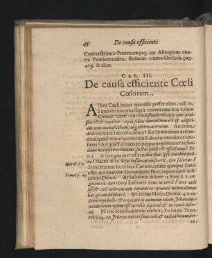 Cap. III. De causa efficiente coeli Coelorum.