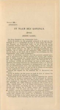 (Bijlage 11.) Afschrift. In naam des Konings