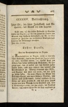 407-414, Erster Punkt; Zweyter Punkt
