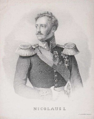 Bildnis von Nikolaus I. (1796-1855), Kaiser von Russland