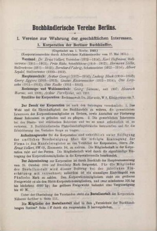 Buchhändlerische Vereine Berlins