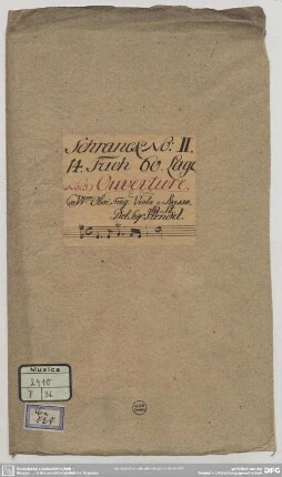 Poro re dell'Indie. Excerpts - Mus.2410-F-36 : strings, bc, woodwinds; HWV 28