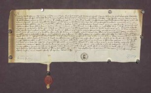 Das bischöfliche Gericht zu Speyer vidimiert eine Urkunde des Königs Rudolf I. für das Kloster Schwarzach d. d. 1275 Dec. 13