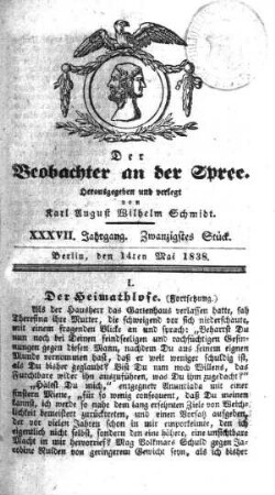 20. Stueck, 14. Mai 1838