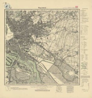 2426 (alte Nr.: 1030) Wandsbek, Meßtischblatt (4cm - Karte)