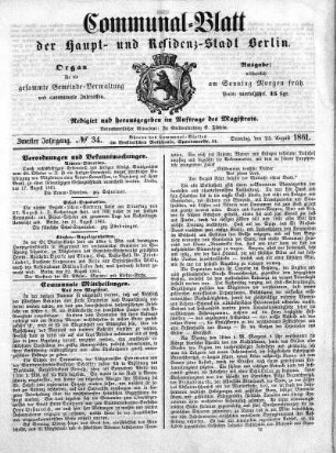 1861,34: No. 34, 25. August 1861