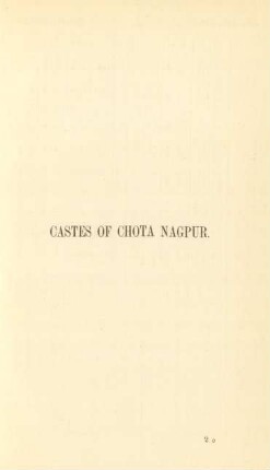 Castes of Chota Nagpur