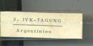 Tagung des Internationalen Vorbereitungskomitees für die 10. Weltfestspiele, (3. Tagung), Argentinien