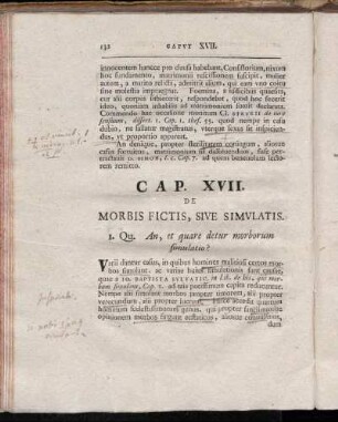 Cap. XVII. De Morbis fictis, sive Simulatis.