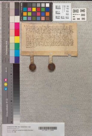 Knappe Heydenrich van Ore und seine Söhne Heydenrich u. Henrich verzichten gegen-über Simon III. zur Lippe und dessen Sohn Bernhard VI. auf den Ersatz des Schadens, den sie u. (+) Lambert van Batenhorst von den Lippern erlitten haben.