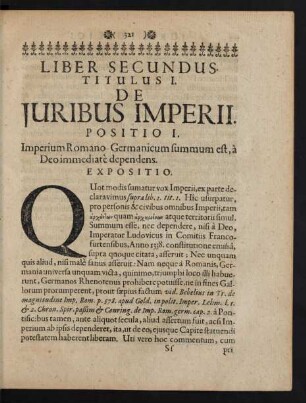 Titulus I. De Iuribus Imperii .