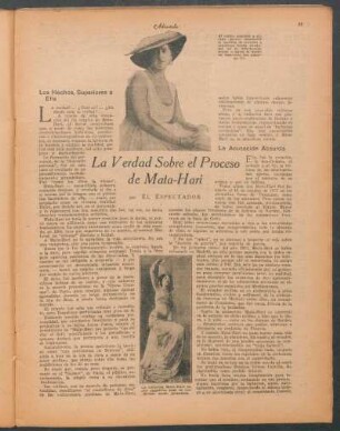 La verdad sobre el proceso de Mata-Hari
