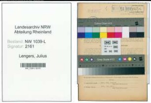 Entnazifizierung Julius Lengers , geb. 04.04.1921 (Kaufmaennischer Angestellter)