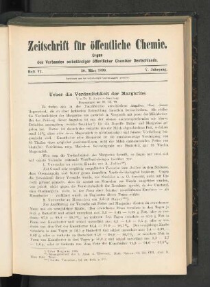 Heft VI. 30. März 1899.