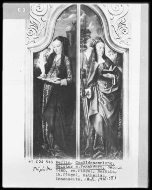 Triptychon mit der heiligen Anna Selbdritt — Die heilige Barbara