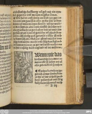 Wenn wir das hochwirdig sacrament nemen wolle[n] so sollen wir al also gedencke[n] vn[n] sprechen