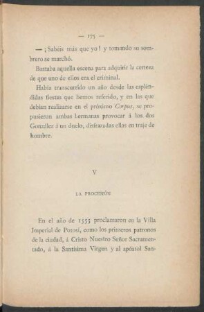 V - La procesión