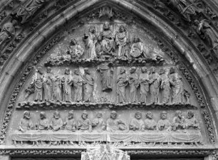 Abendmahl, Christi Himmelfahrt und Christus als Weltenrichter
