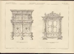 Barocke Schrankformen. Ende XVI. und XVII. Jahrhundert.