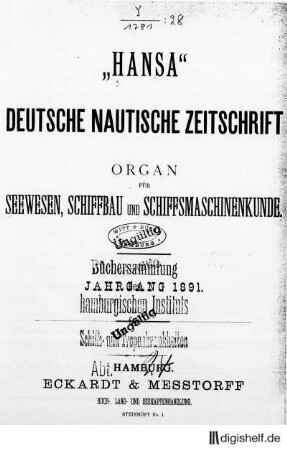 1891: 28. Jahrgang