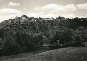 Wolkenstein. Ansicht über dem Zschopautal