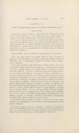 Capítulo II. Usos y costumbres de las tribus indonesianas