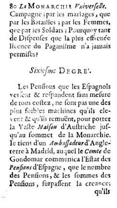 Sixiesme Degré.