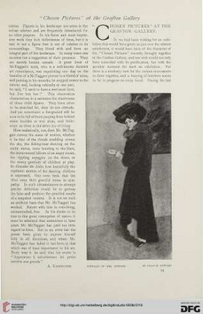 47: ''Chosen pictures'' at the Grafton Gallery