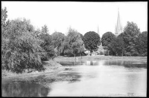 Neustadt in Sachsen. Anlagen mit Teich : Neustadt in Sachsen. Anlagen mit Teich