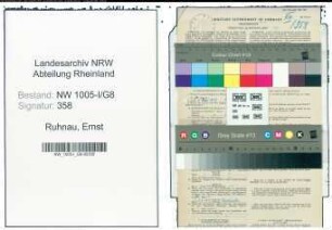 Entnazifizierung Ernst Ruhnau , geb. 09.07.1899 (Postschaffner)