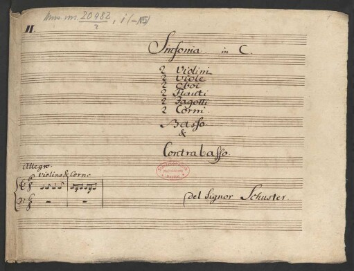 Sinfonien; orch; C-Dur