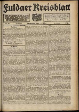 Ausgabe vom Donnerstag, den 21. März 1912.