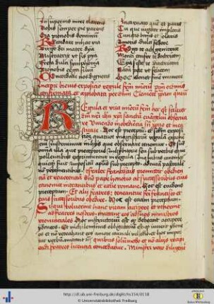 [57v - 63v] Brevis expositio regulae fratrum minorum.