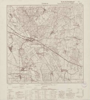 2551 Löcknitz, Topographische Karte 1:25000 (4cm - Karte)