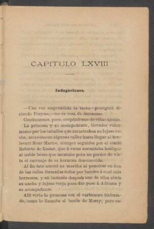 Capítulo LXVIII - Indagaciones.
