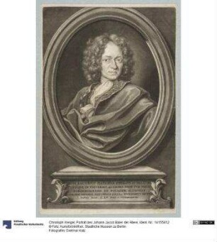 Porträt des Johann Jacob Baier der Ältere