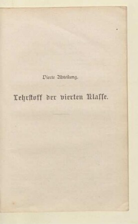 Vierte Abteilung