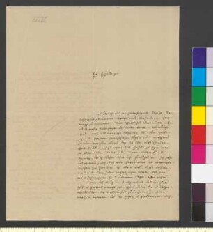 Brief von Varnhagen von Ense, Karl August Ludwig Philipp an Goethe, Johann Wolfgang von