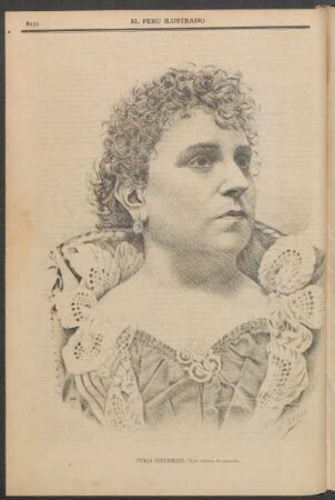 [Retrato de] Julia Cifuentes : Tiple cómica de zarzuela.