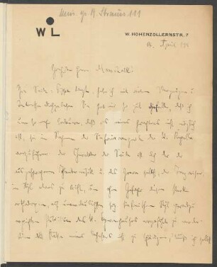 Brief an Max Marschalk : 14.04.1911