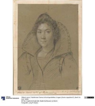 Porträt einer Dame mit hochgestelltem Kragen (Giulia cappellara?)