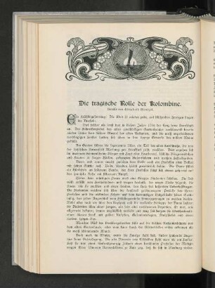 Die tragische Rolle der Kolombine