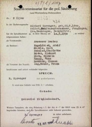 Sprenger, Richard