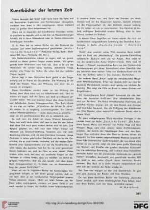 Kunstbücher der letzten Zeit