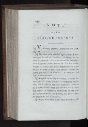 NOTE ALLA SEZIONE SECONDA.