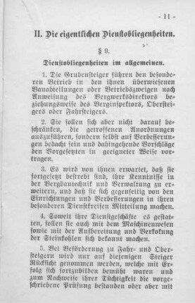 II. Die eigentlichen Dienstobliegenheiten.