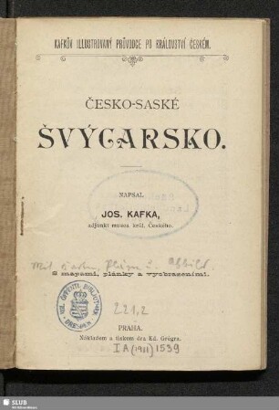 Česko-saské Švýcarsko : s mapami, plánky a vyobrazeními